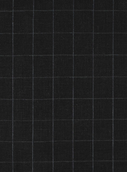 Italian Linen Black Box Jacket