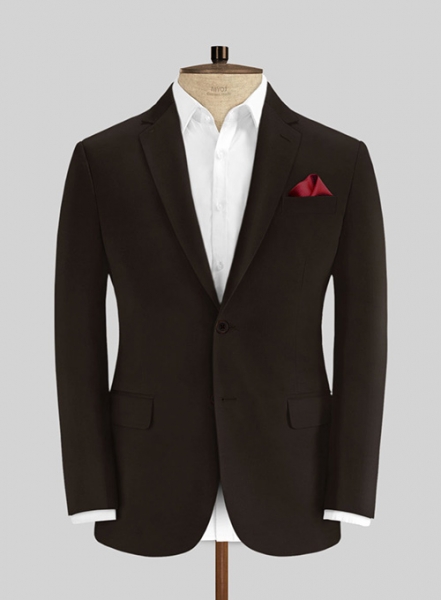 Italian Dark Brown Cotton Stretch Jacket