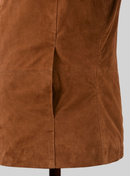 Soft Tan Brown Suede Daniel Craig Spectre Leather Jacket