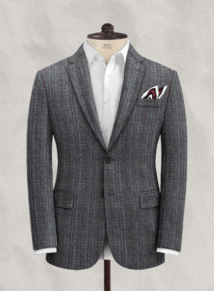 Harris Tweed Welsh Gray Jacket