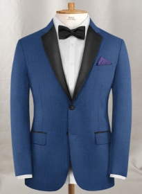 Napolean York Blue Wool Tuxedo Jacket