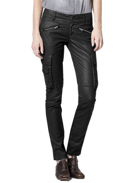 Leather Biker Jeans - Style #509 : MakeYourOwnJeans®: Made To Measure ...