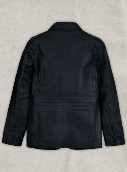 Soft Deep Blue Daniel Craig Leather Blazer - 38 Regular