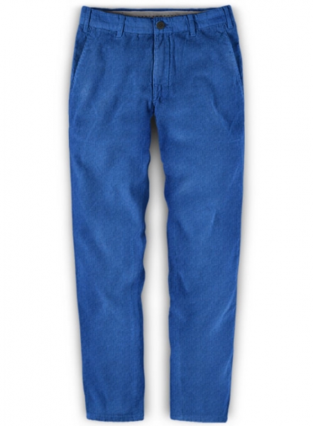 Turkish Blue 21 Wales Stretch Corduroy Trousers