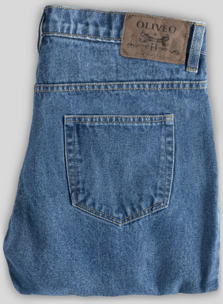 Classic Heavy Blue Stone Wash Jeans