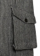 Vintage Gray Macro Weave Tweed Scottish Style Jacket