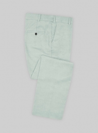 Scabal Pale Green Wool Pants
