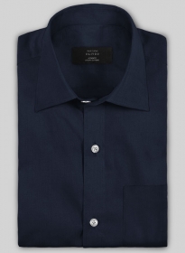Navy Stretch Twill Shirt