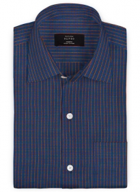 Giza Blue Lagoon Cotton Shirt - Full Sleeves