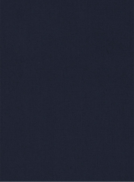 Navy Stretch Twill Shirt - Half Sleeves