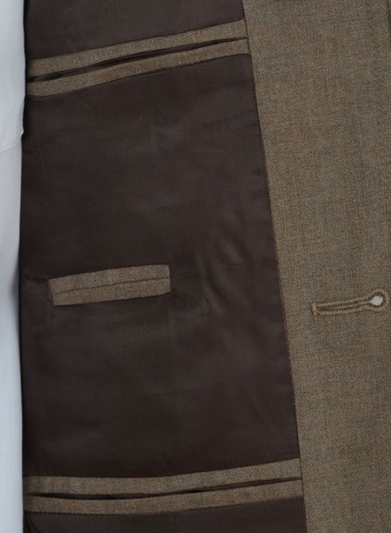 Frosted Brown Terry Rayon Breezer Style Jacket