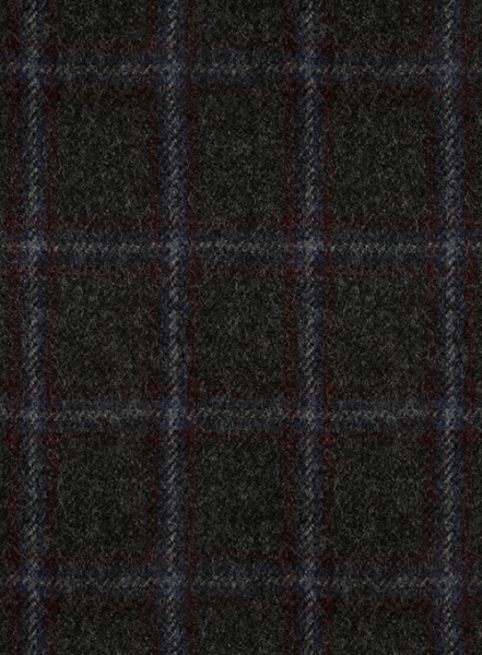 Italian Rimini Dark Gray Checks Tweed Jacket