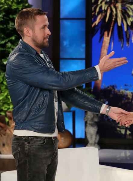 Ryan Gosling Leather Jacket #1