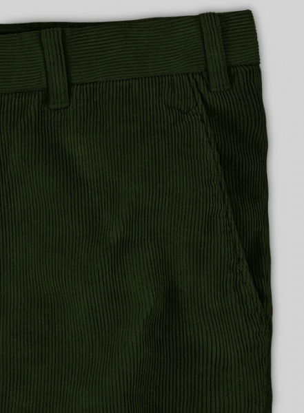 Olive Green Corduroy Trousers