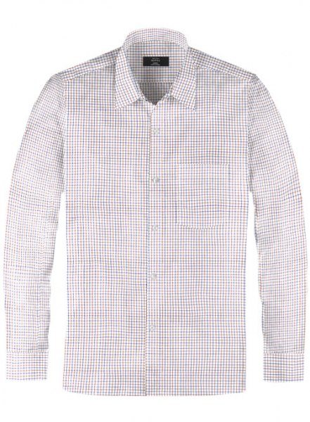 Giza Bon White Cotton Shirt - Full Sleeves