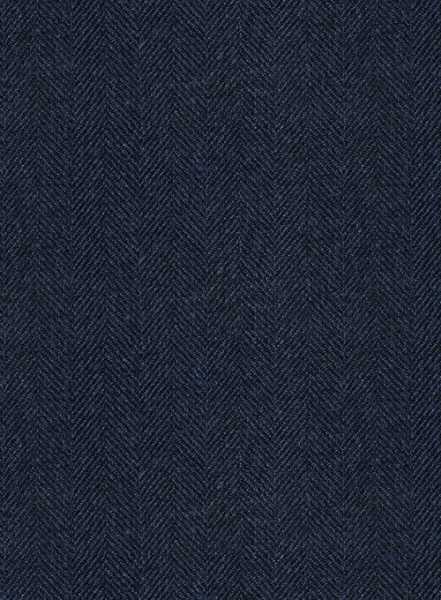 Showman Blue Herringbone Highland Tweed Trousers
