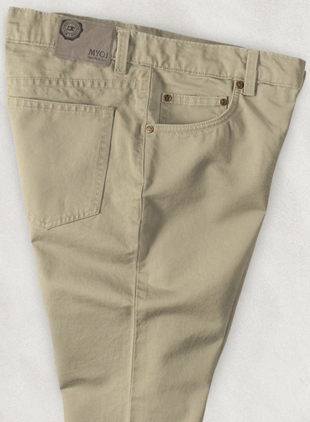 Khaki 4 Way Stretch Chino Jeans