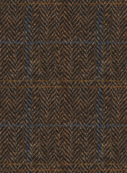 Harris Tweed Country Dark Brown Pea Coat