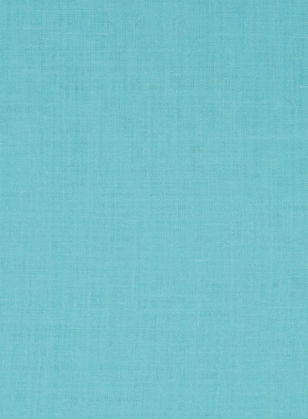 Pure Aqua Blue Linen Shirt - Full Sleeves