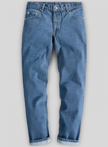 Classic Heavy Blue Stone Wash Jeans