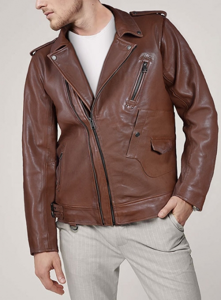 Falcon Tan Rider Leather Jacket