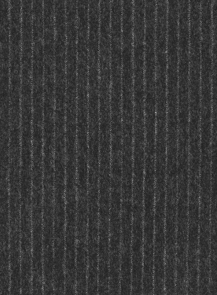 Light Weight Charcoal Stripe Tweed Overcoat
