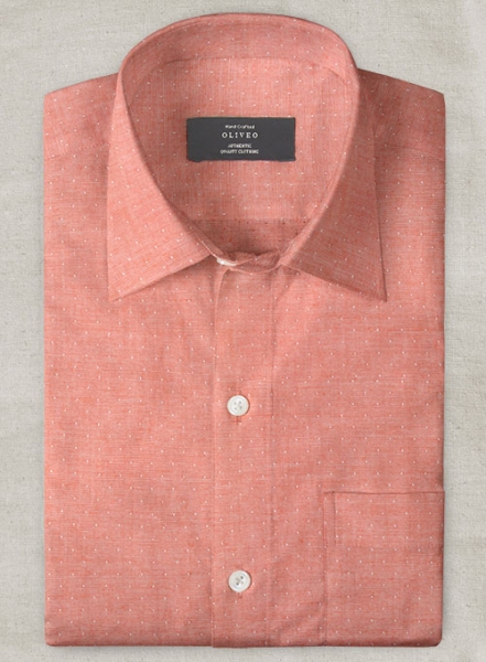 Giza Fazer Pink Cotton Shirt - Half Sleeves