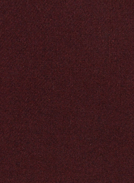 Wine Heavy Tweed Overcoat
