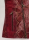 Bold Red Python Leather Jacket # 228