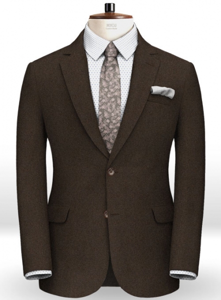 Alpaca Brown Wool Suit