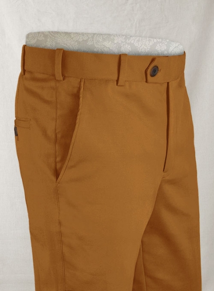 Italian Vivid Tan Cotton Pants