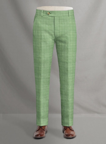 Italian Linen Anando Checks Pants