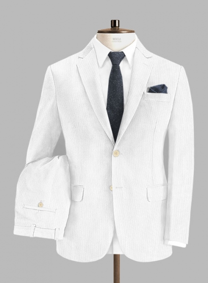 White Corduroy Suit