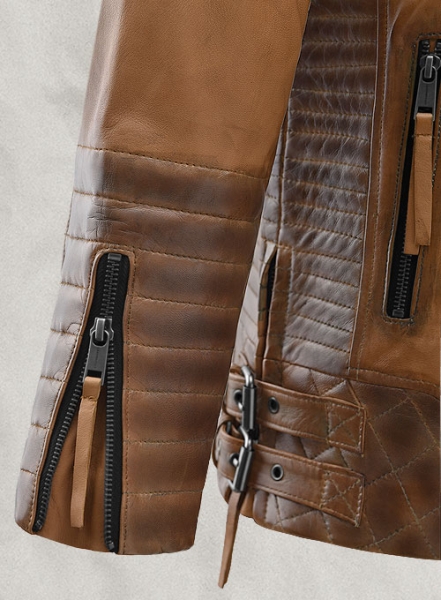 Charles Burnt Tan Leather Jacket