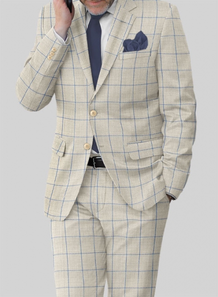 Napolean Pane Light Beige Wool Jacket