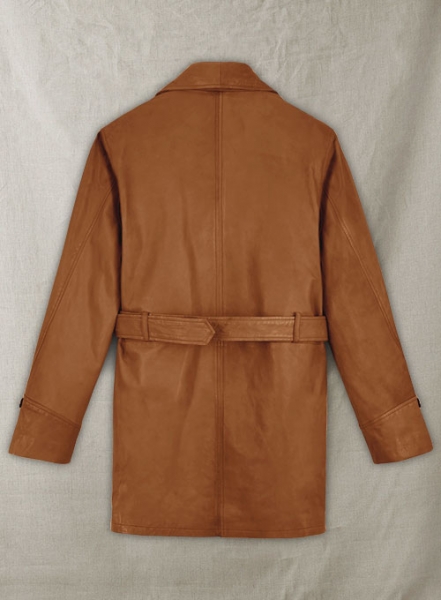 Brown Brad Pitt Legends of the Fall Leather Trench Coat