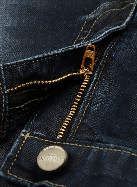 Melange Luxurious Deep Dark Blue Jeans - Indigo Wash