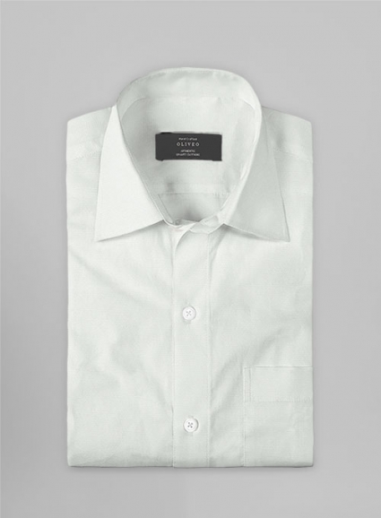 Silver Gray Stretch Poplene Shirt