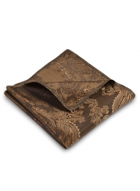 Paisley Pocket Square - Copper