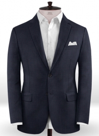 Napolean Nailhead Box Blue Wool Jacket