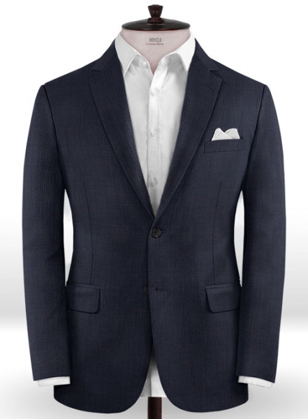 Napolean Nailhead Box Blue Wool Jacket