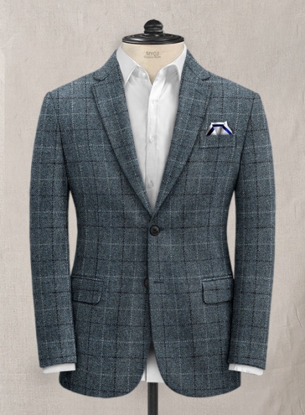 Harris Tweed Puvier Blue Jacket
