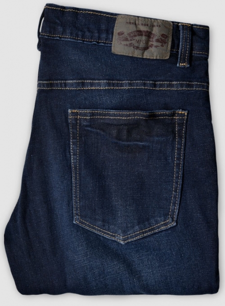 Marina Blue Stretch Indigo Wash Whisker Jeans