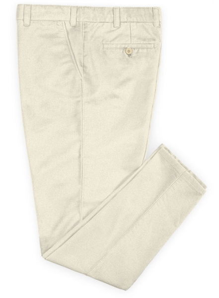 Light Beige Peach Finish Chinos