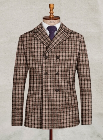 Dorset Checks Tweed Pea Coat