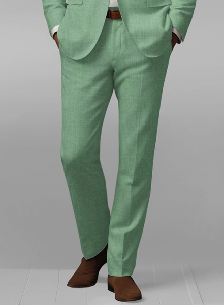 Italian Linen Mojito Green Pants