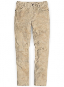 Light Beige Thick Corduroy Jeans - 8 Wales