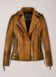 Charlotte Burnt Mustard Leather Jacket Charlotte Burnt Mustard Leather Jacket
