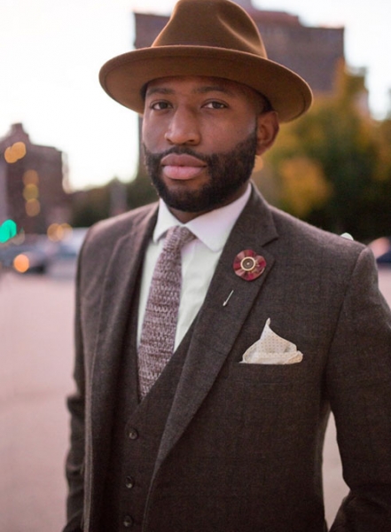 Vintage Jones Dark Brown Checks Tweed Suit