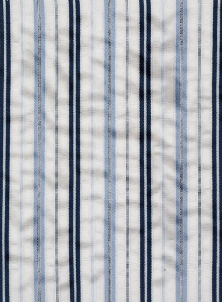 Seersucker Safarza Shirt - Full Sleeves